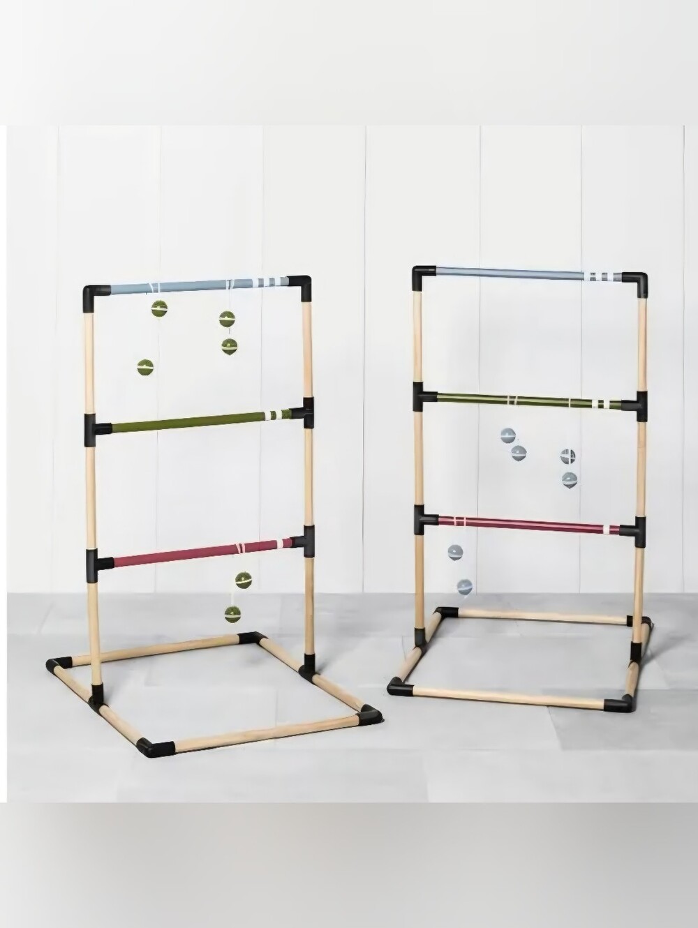 Hearth & Hand Magnolia Portable Wooden Yard Ladder Toss (Ladder Golf) Game
